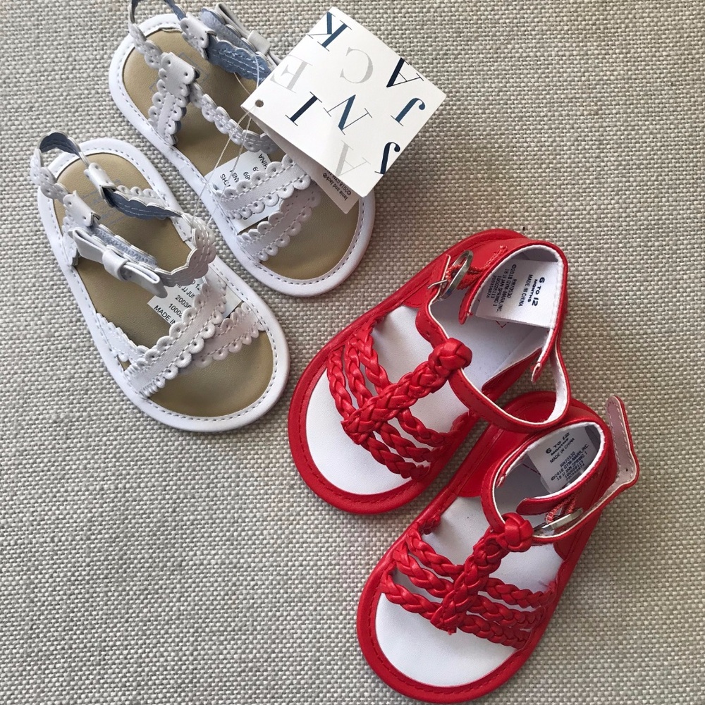 Janie and Jack Summer Sandals Set